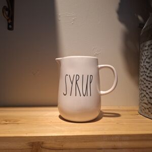 Rae Dunn White Ceramic Piece with Black Stamp